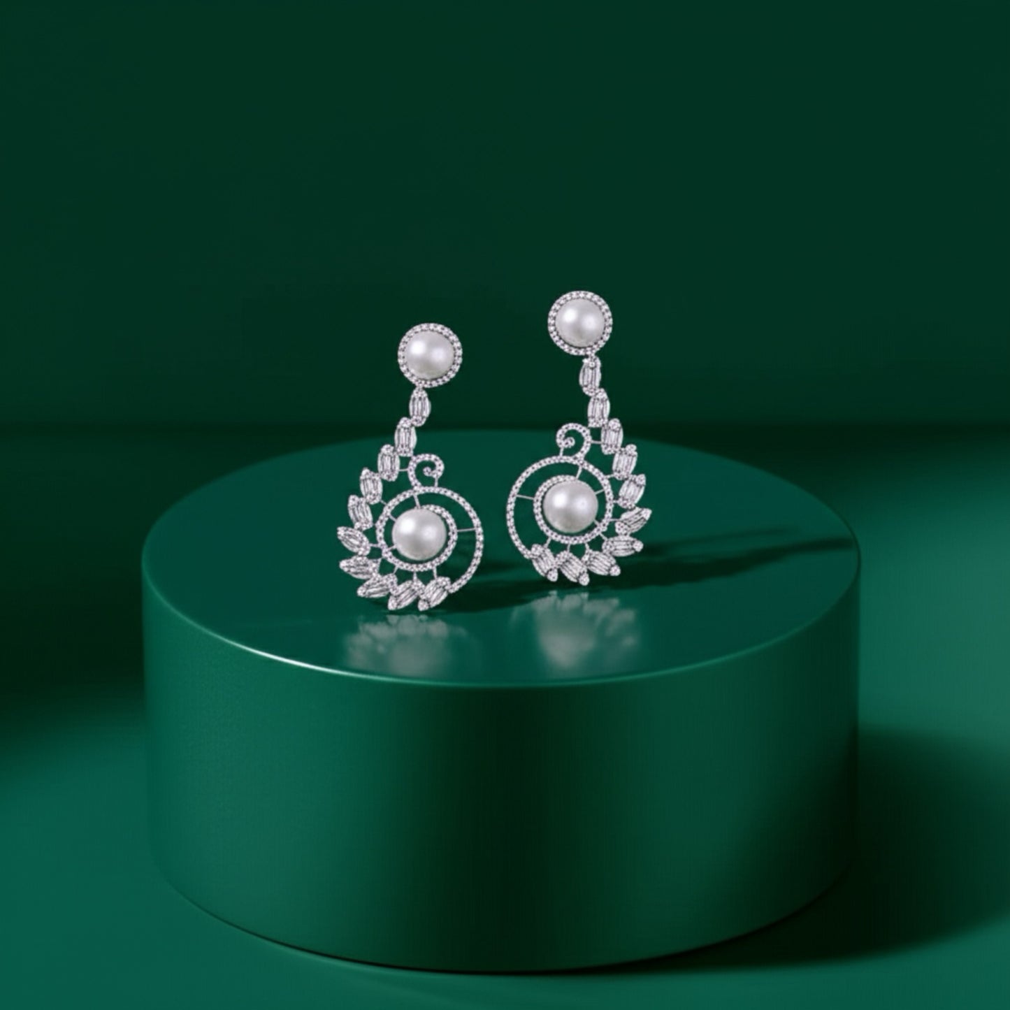 431900-S Earring With Rhodium Plating-Silver