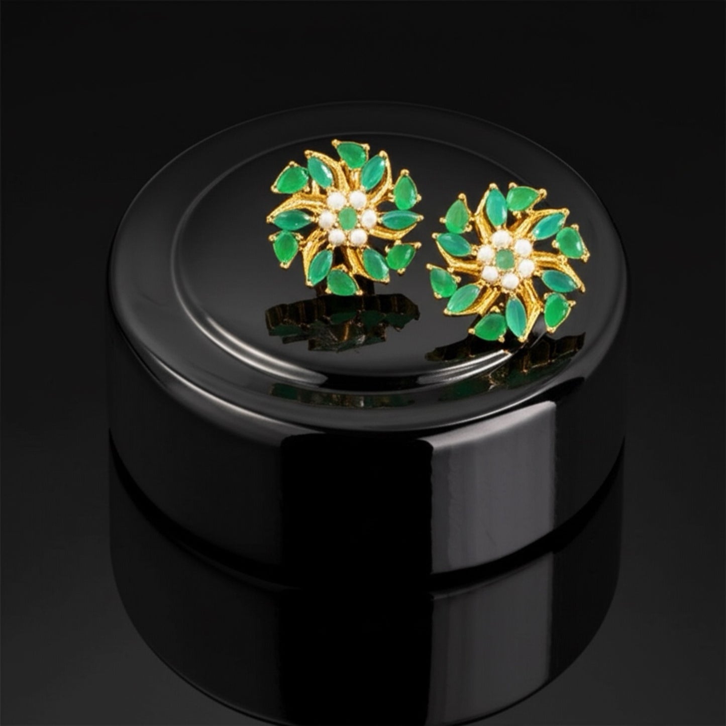429409 Cz Classic Tops With Rhodium 2 Tone Plating