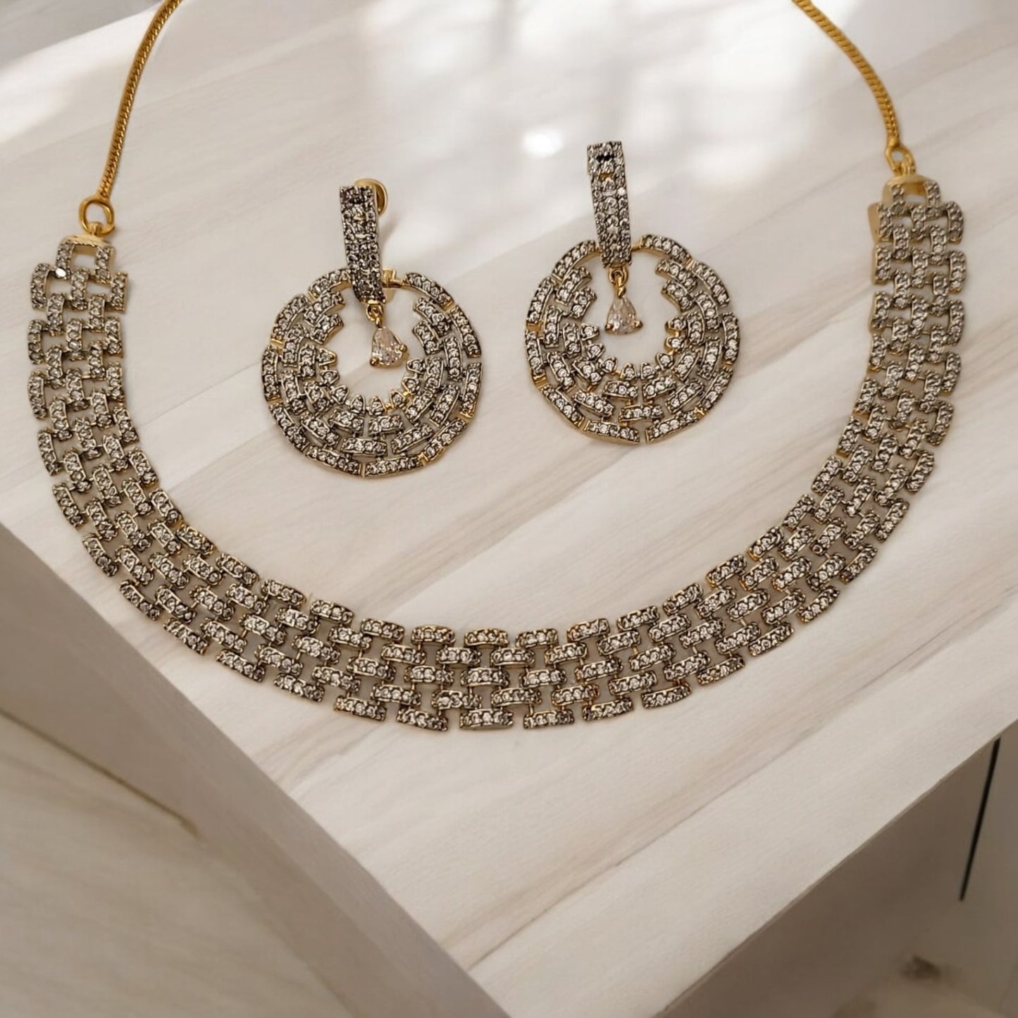 99609-NS Cz Delicate Necklace
