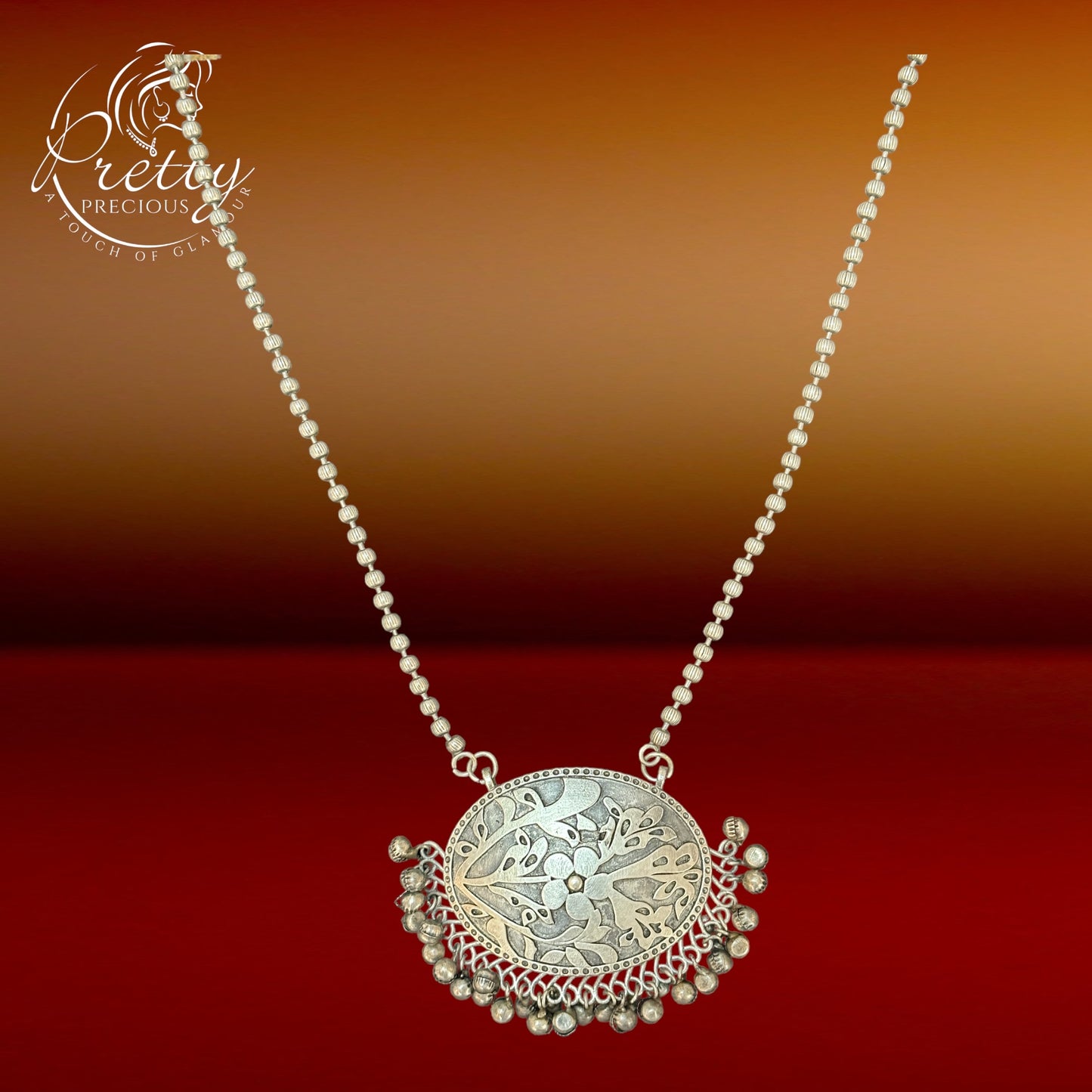 805610 Trendy Necklace With Oxidised Plating