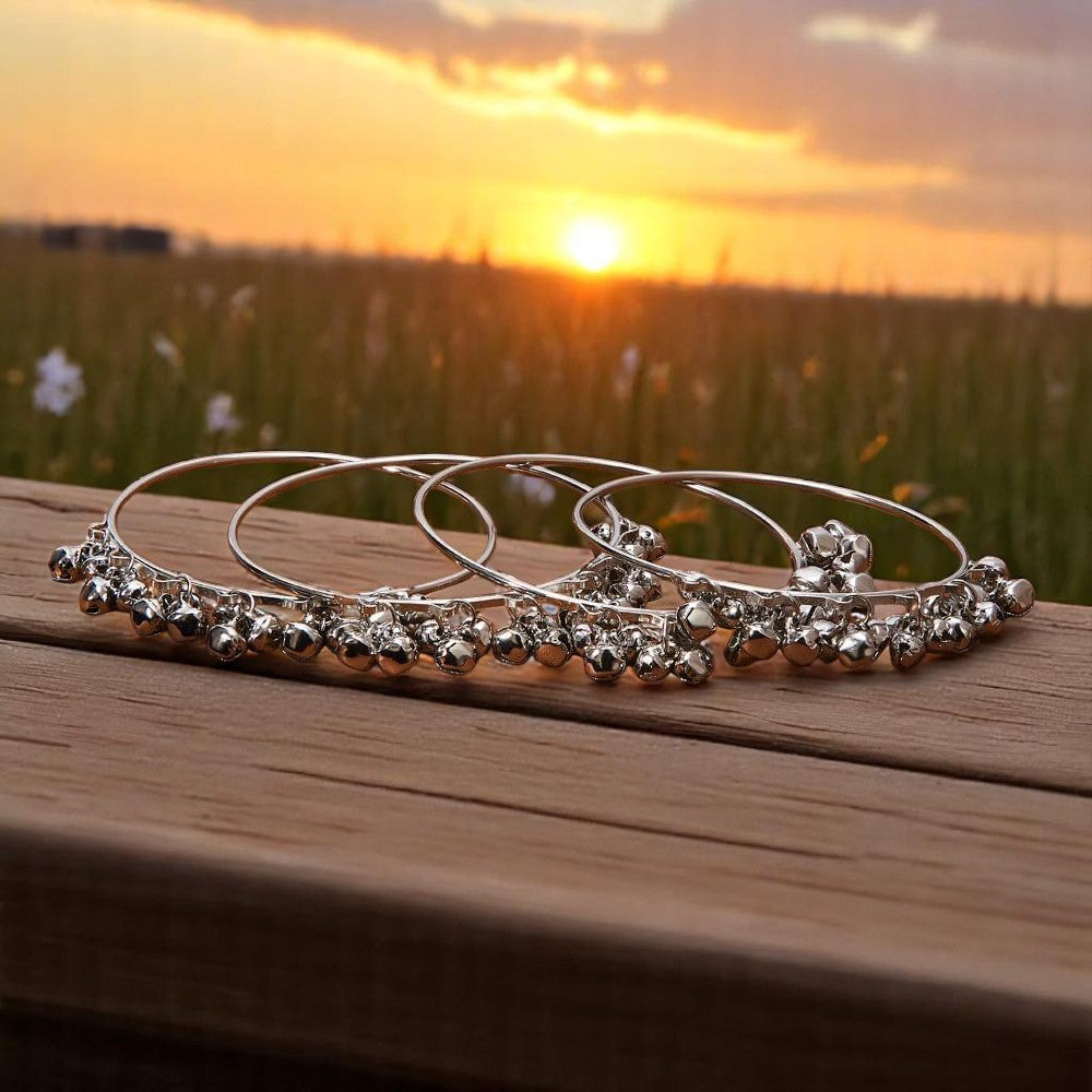 808459 Classic Bangles With Oxidised Plating-Size 2.4 & 2.6