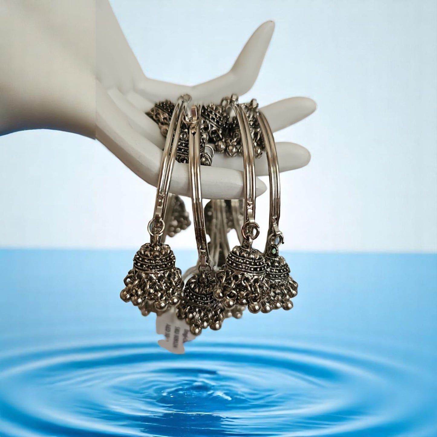 809124 Classic Bangles With Oxidised Plating-Size 2.4 & 2.6
