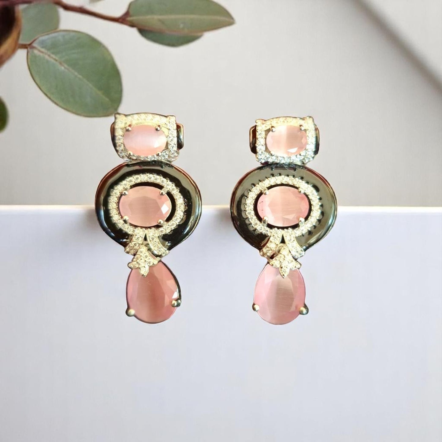 93459-ER Earring With Gold/Rhodium Plating