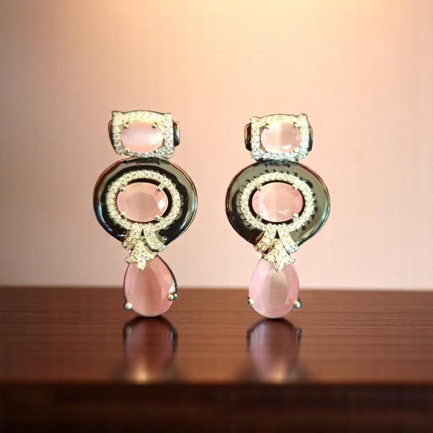 93459-ER Earring With Gold/Rhodium Plating
