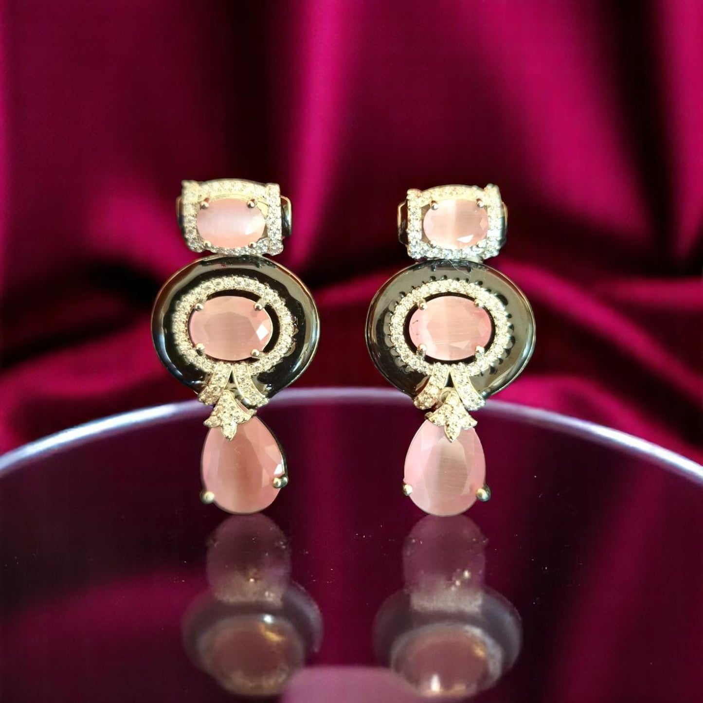 93459-ER Earring With Gold/Rhodium Plating