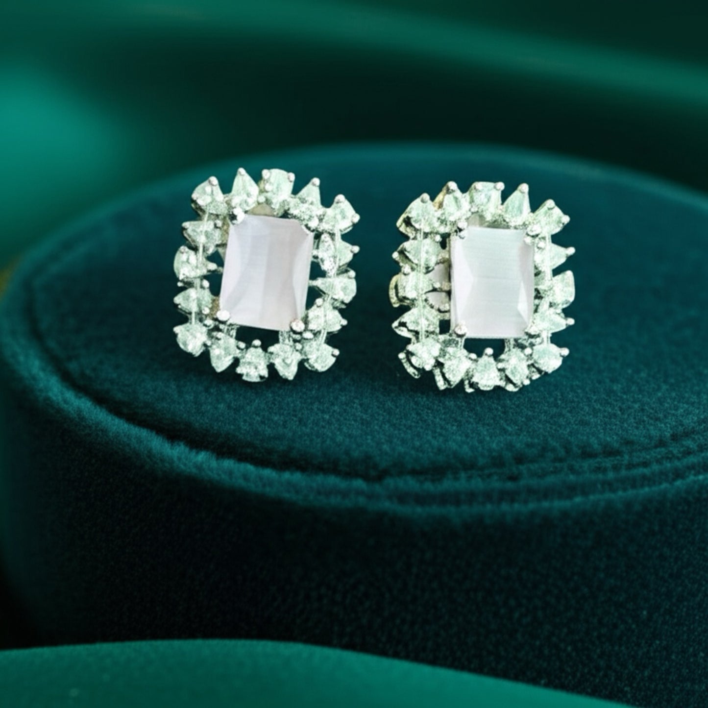92509-ER CZ Earring With Gold/Rhodium Plating
