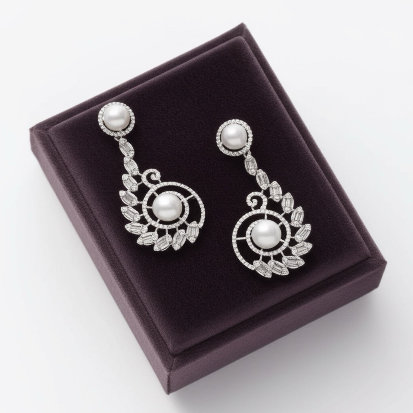 431900-S Earring With Rhodium Plating-Silver