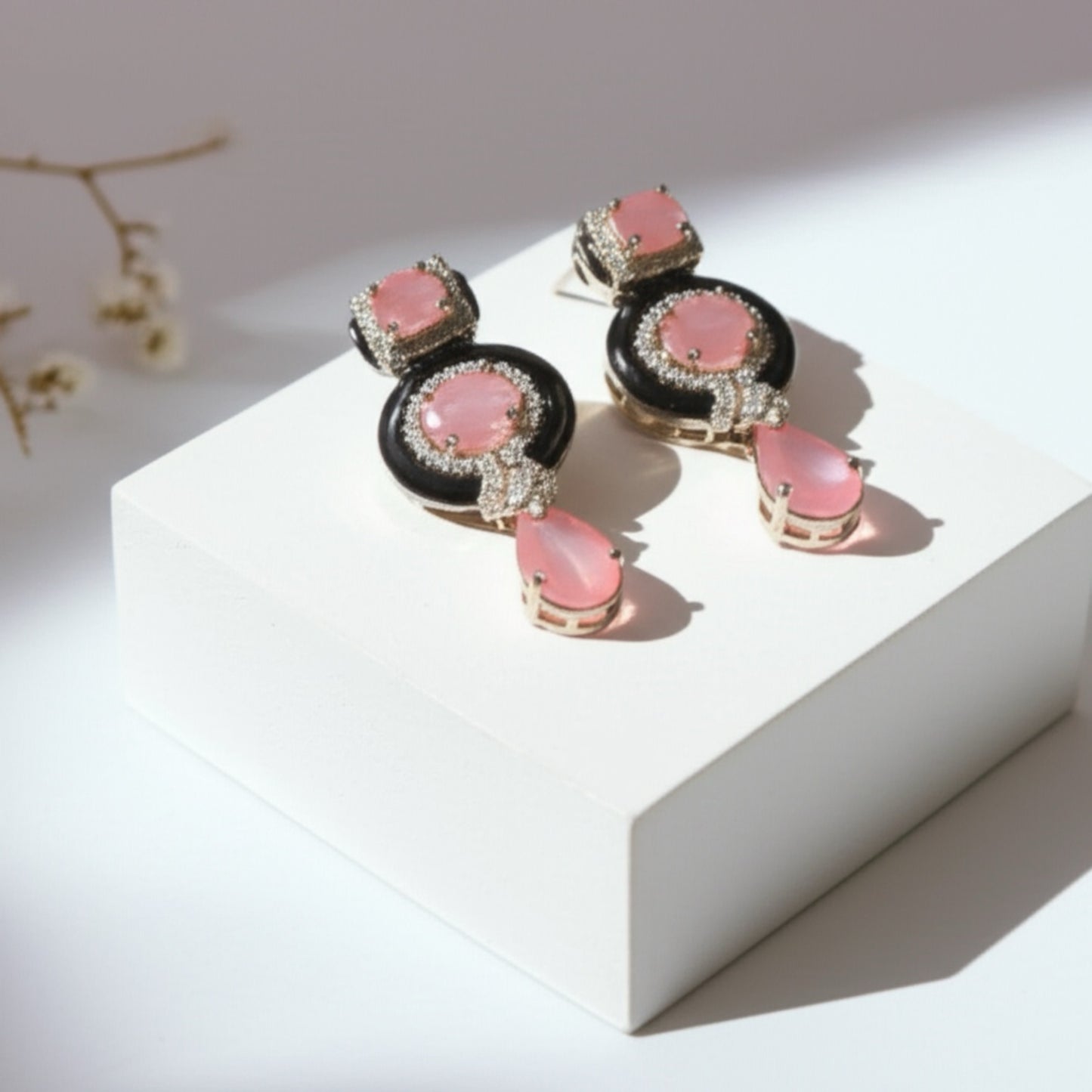 93459-ER Earring With Gold/Rhodium Plating