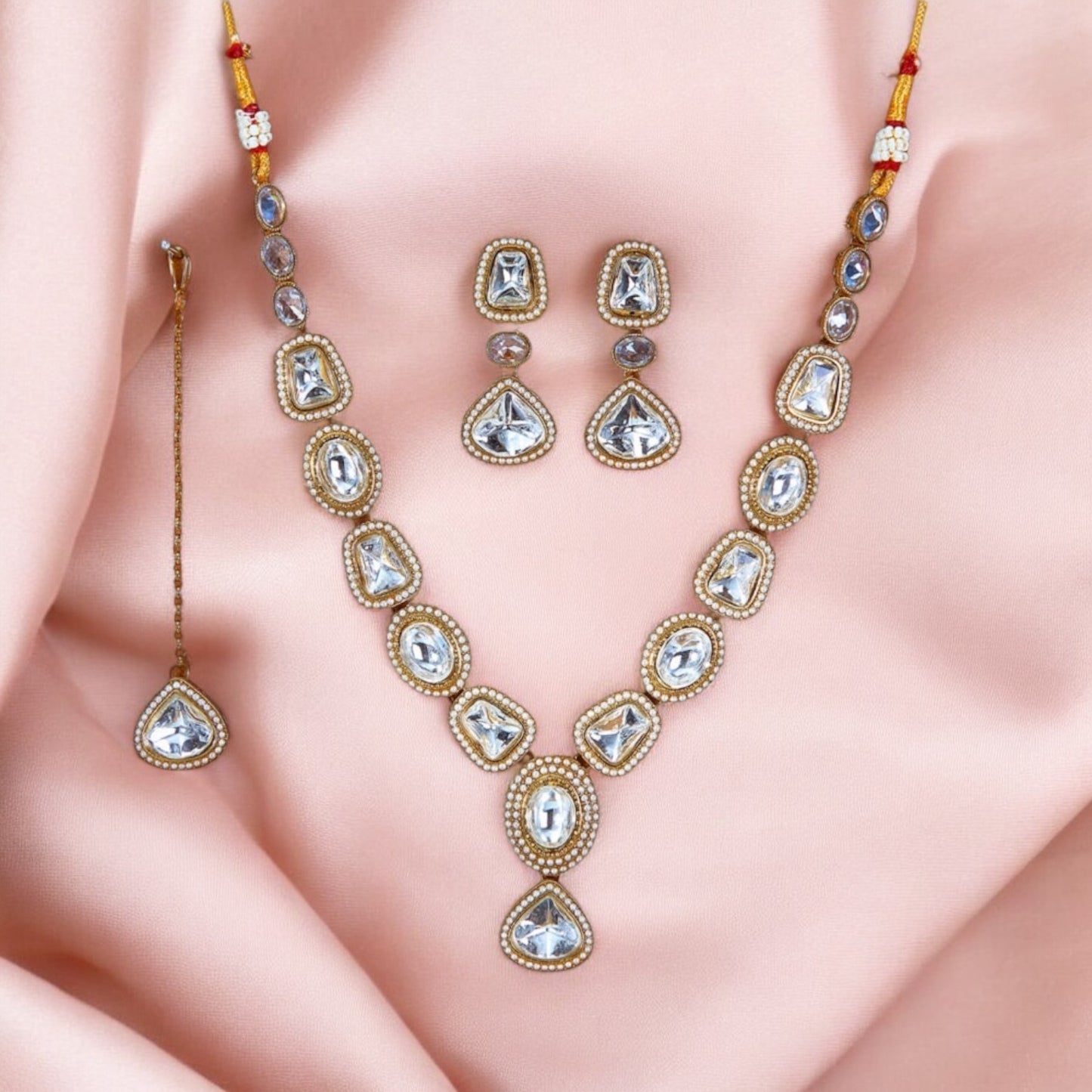 222814 Necklace Set-Indowestern