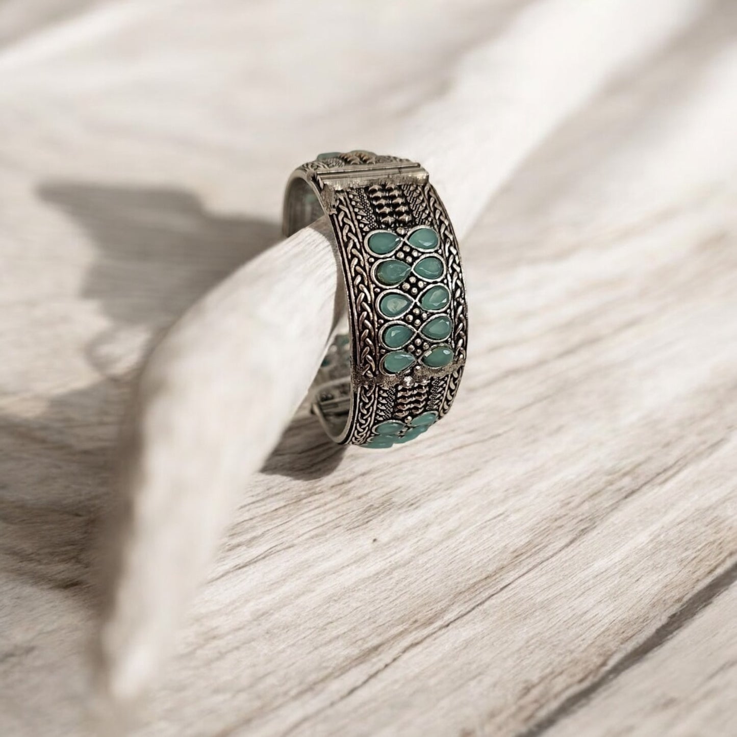 800258 Classic Kada With Oxidized Plating - Mint