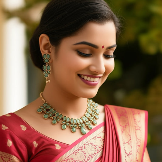 808040 Classic Necklace With Oxidised Plating-Mint