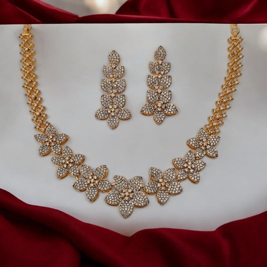 912009-NS Cz Delicate Necklace