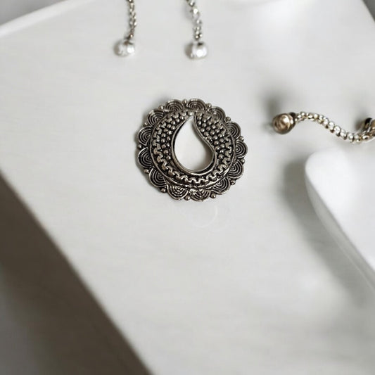 802673 Ring With Oxidised Plating