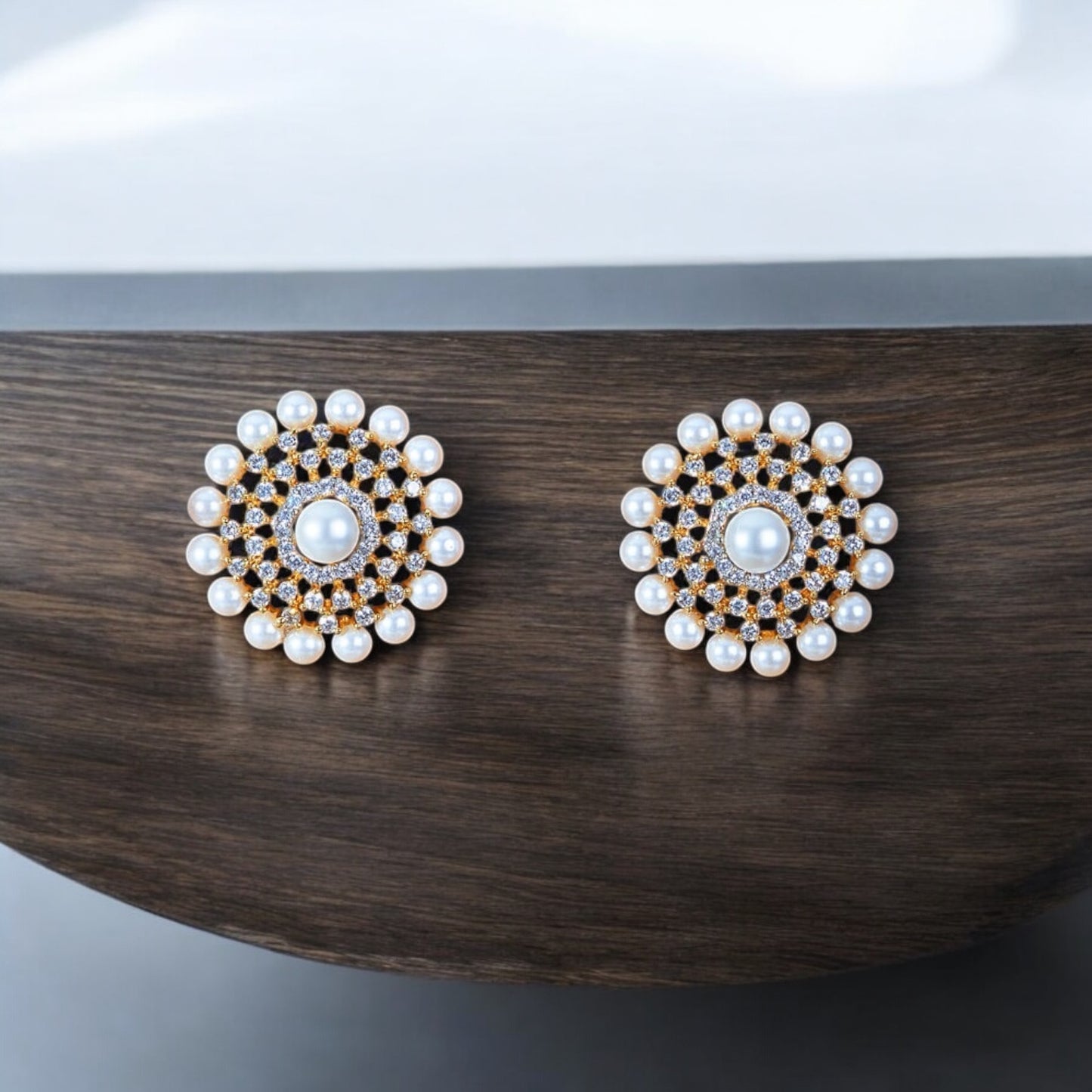 434852 Cz Classic Tops With 2 Tone Rhodium Plating